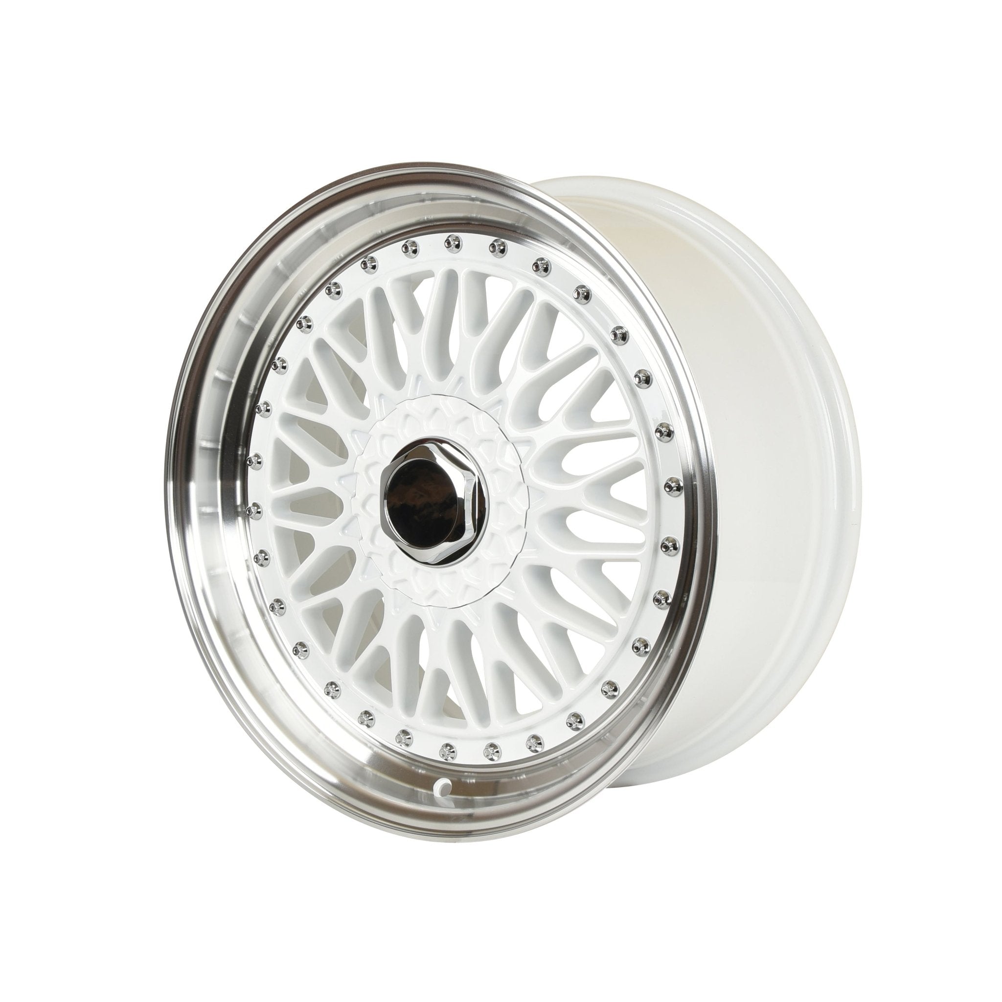 W883 White Machine Face 18x9.0 ET35 5x120/114.3 CB 73.1 - Gun Hill Tire House (WTW - WHOLESALE TIRES & WHEELS)