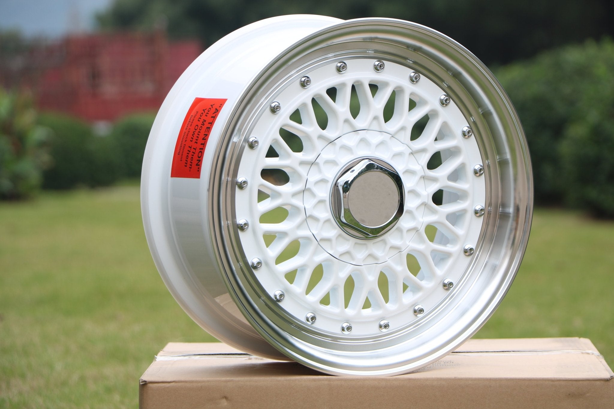 W883 White Machined Lip 20x8.5 ET35 5x112/114.3 CB73.1 - Gun Hill Tire House (WTW - WHOLESALE TIRES & WHEELS)