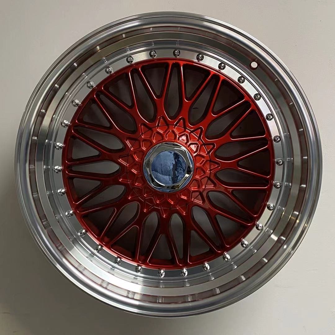 W885 479 Red Machined Lip Silver Rivet 22x9.0 ET30 5x112/114.3 CB73.1 - Gun Hill Tire House (WTW - WHOLESALE TIRES & WHEELS)