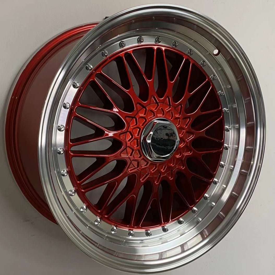 W885 479 Red Machined Lip Silver Rivet 22x9.0 ET30 5x112/114.3 CB73.1 - Gun Hill Tire House (WTW - WHOLESALE TIRES & WHEELS)