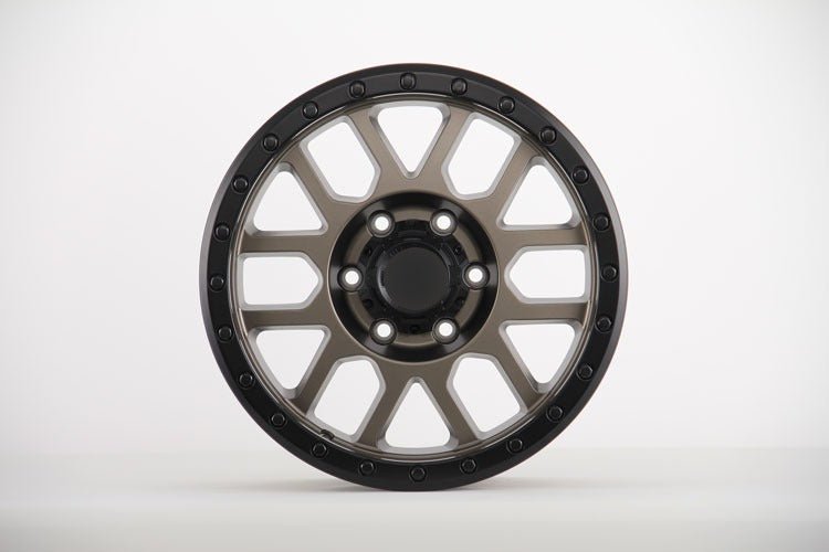 W901 414 Satin Bronze Black Lip 17x8.0 ET20 6x139.7 CB110.5 - Gun Hill Tire House (WTW - WHOLESALE TIRES & WHEELS)