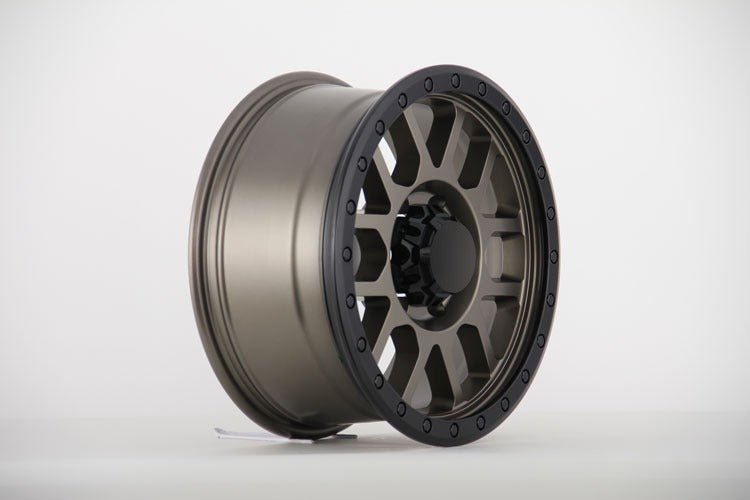 W901 414 Satin Bronze Black Lip 17x9.0 ET - 12 5x127 CB71.56 - Gun Hill Tire House (WTW - WHOLESALE TIRES & WHEELS)