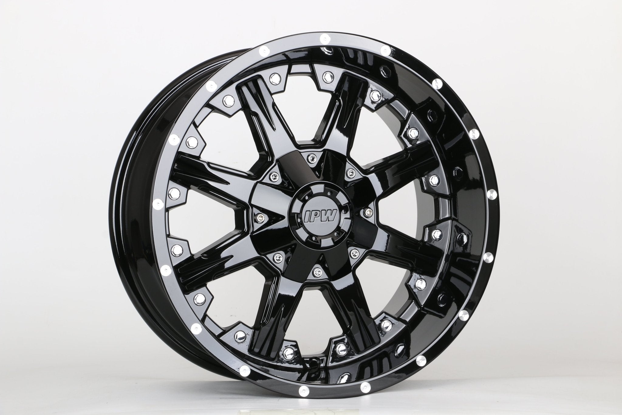 W927 1818 Gloss Black Milled 17x9.0 ET0 6x139.7 CB106.1 C1521IPW - B - Gun Hill Tire House (WTW - WHOLESALE TIRES & WHEELS)