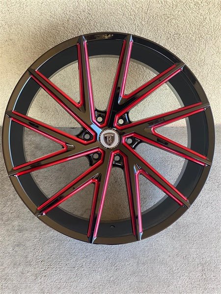 BORGHINI WHEEL B25 - M 24X9.5 ET +30 6x139.7 CB (78.1) B+MW+TR3 - Gun Hill Tire House (WTW - WHOLESALE TIRES & WHEELS)