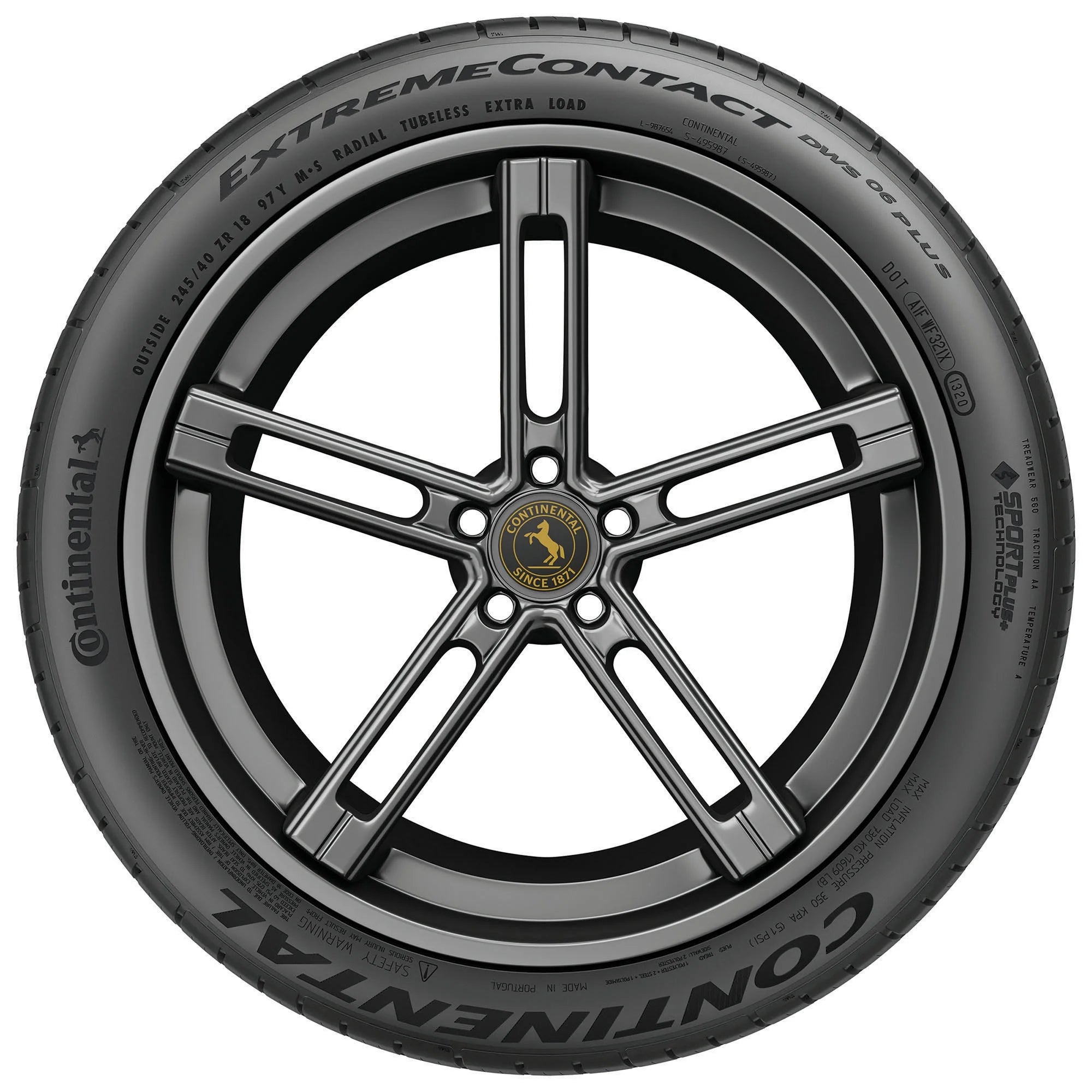 275/40R19 Continental Extremecontact DWS06+ 101Y - Gun Hill Tire House (WTW - WHOLESALE TIRES & WHEELS)