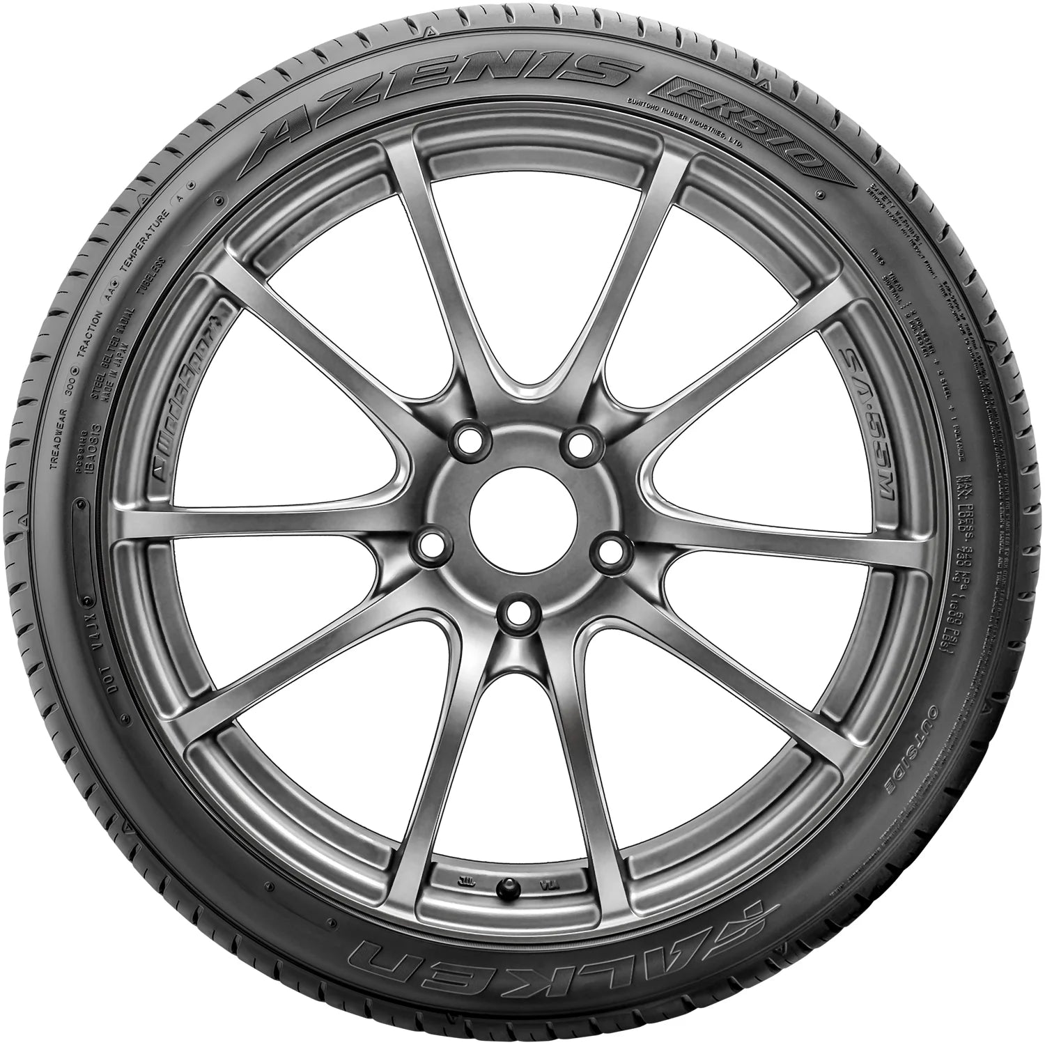 245/45ZR19XL Falken Azenis FK510 102(Y) BW Ultra High - Performance Tire - Gun Hill Tire House (WTW - WHOLESALE TIRES & WHEELS)