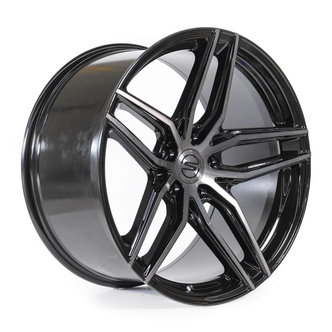 ARENA S101 SHADOW 20X9.0 5X112 GLOSS BLACK BRUSHED DDT FACE CLEAR - Gun Hill Tire House (WTW - WHOLESALE TIRES & WHEELS)