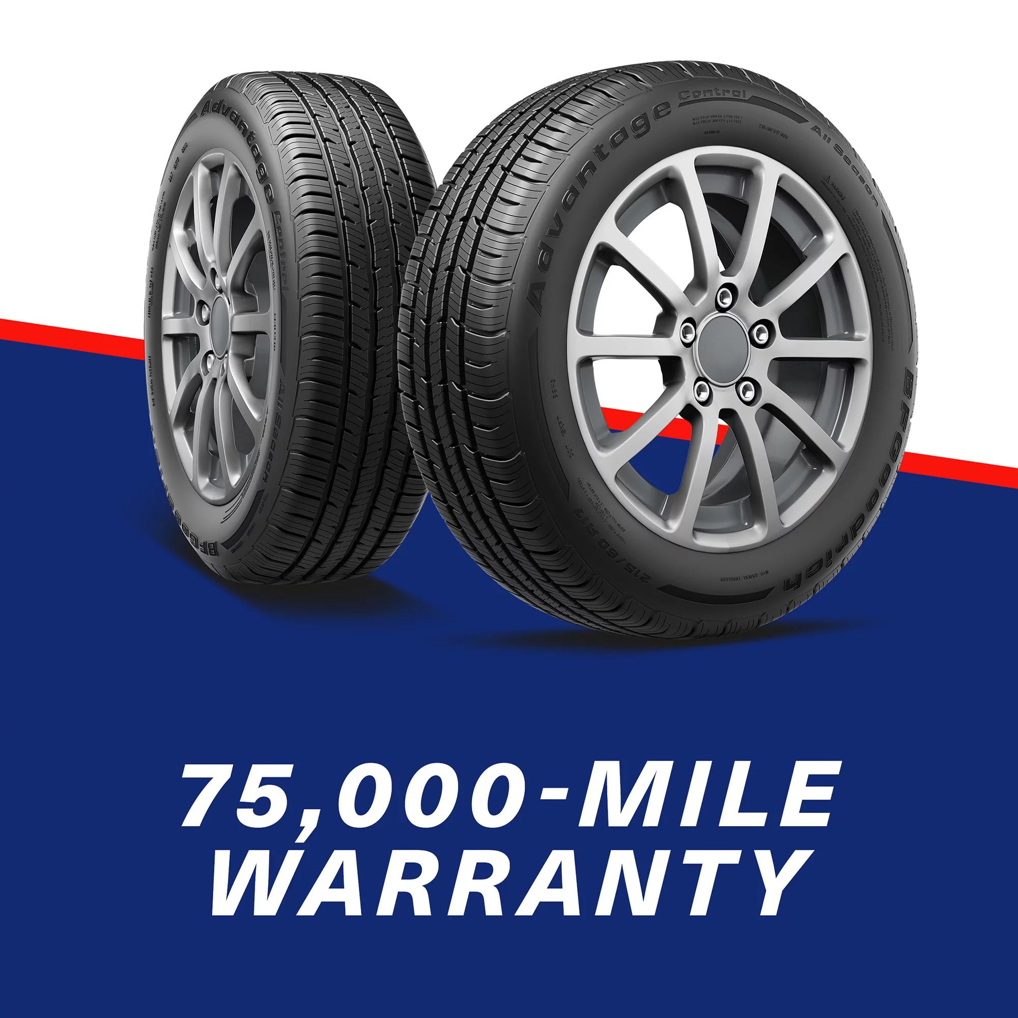 225/55R19 Bfgoodrich Advantage Control All - Season 99V Tire - Gun Hill Tire House (WTW - WHOLESALE TIRES & WHEELS)