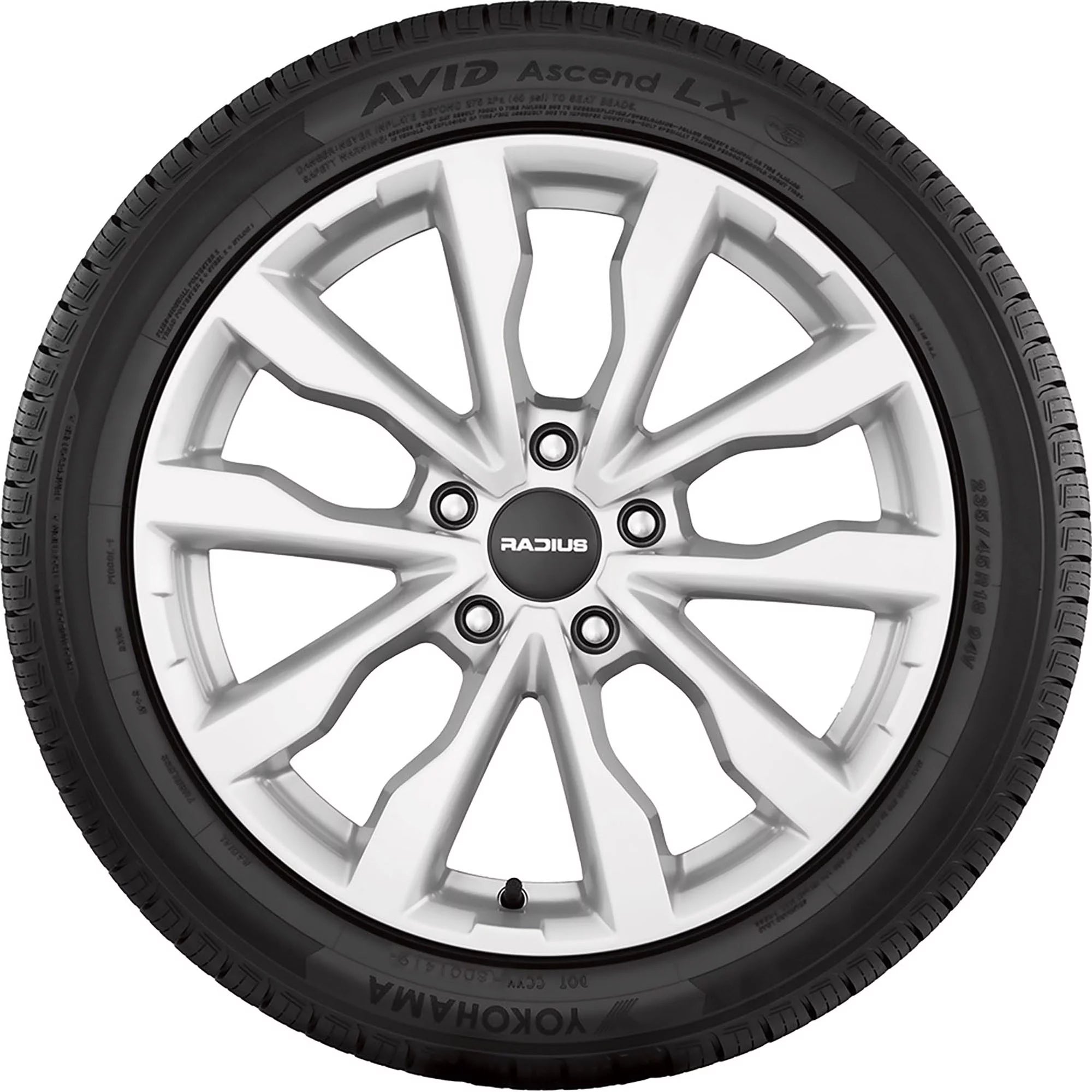225/60R16 Yokohama Avid Ascend LX 98H BW All Season Tire - Gun Hill Tire House (WTW - WHOLESALE TIRES & WHEELS)