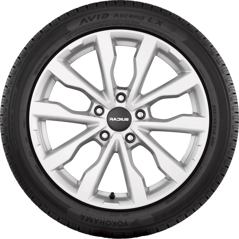 185/65R15 Yokohama Avid Ascend LX 88H BW All Season Tire - Gun Hill Tire House (WTW - WHOLESALE TIRES & WHEELS)