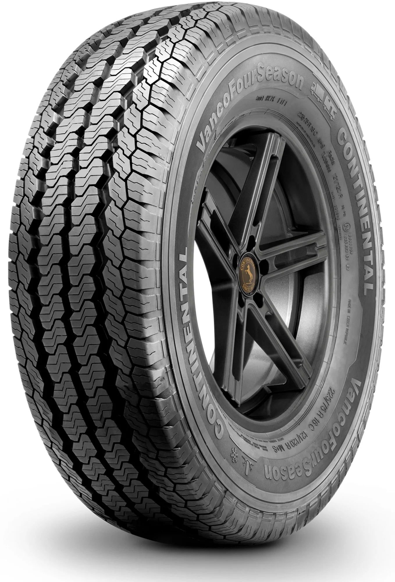 195/70R15C Continental Vanco 4 Season All Season 104/102R D Light Truck Tire - Gun Hill Tire House (WTW - WHOLESALE TIRES & WHEELS)