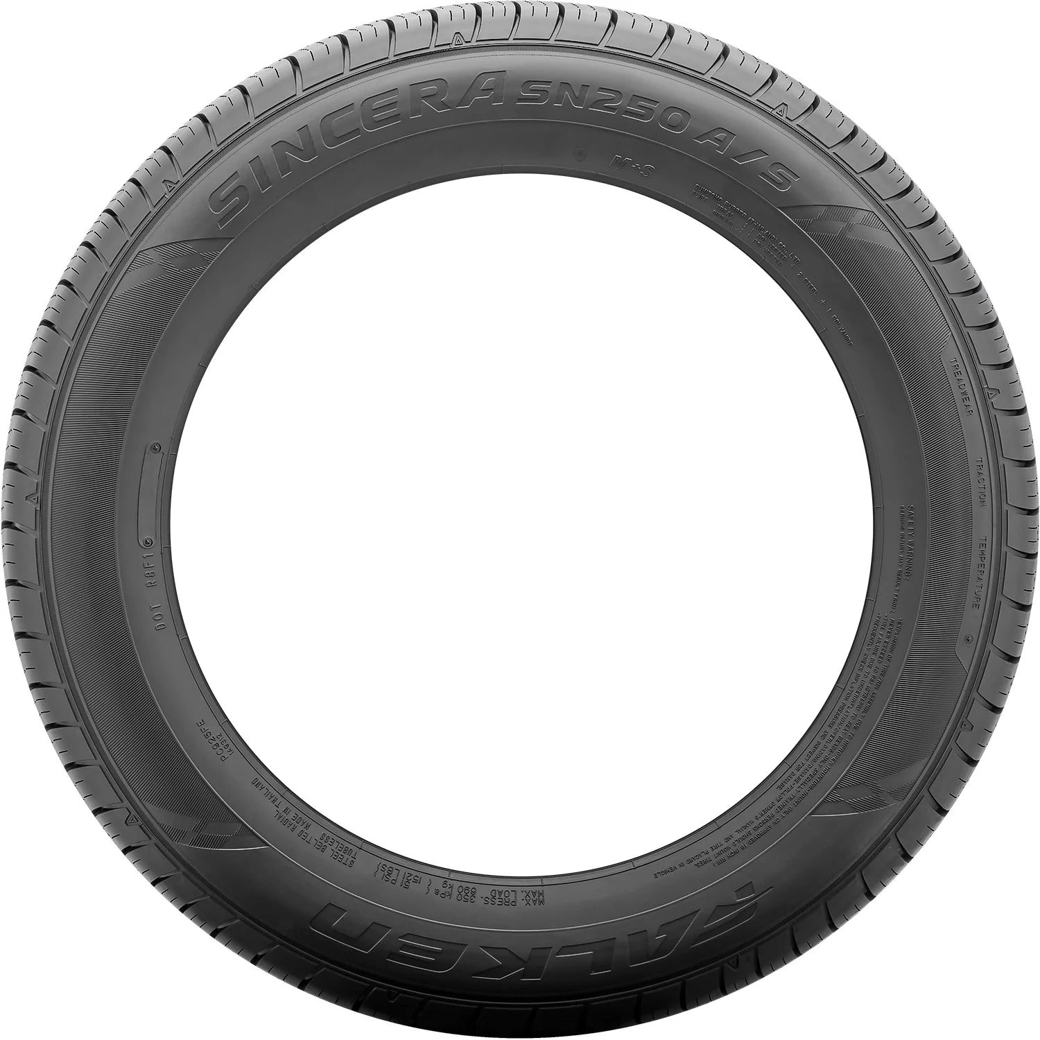 215/50R17 Falken Sincera SN250 A/S All - Season 95V XL Passenger Tire - Gun Hill Tire House (WTW - WHOLESALE TIRES & WHEELS)