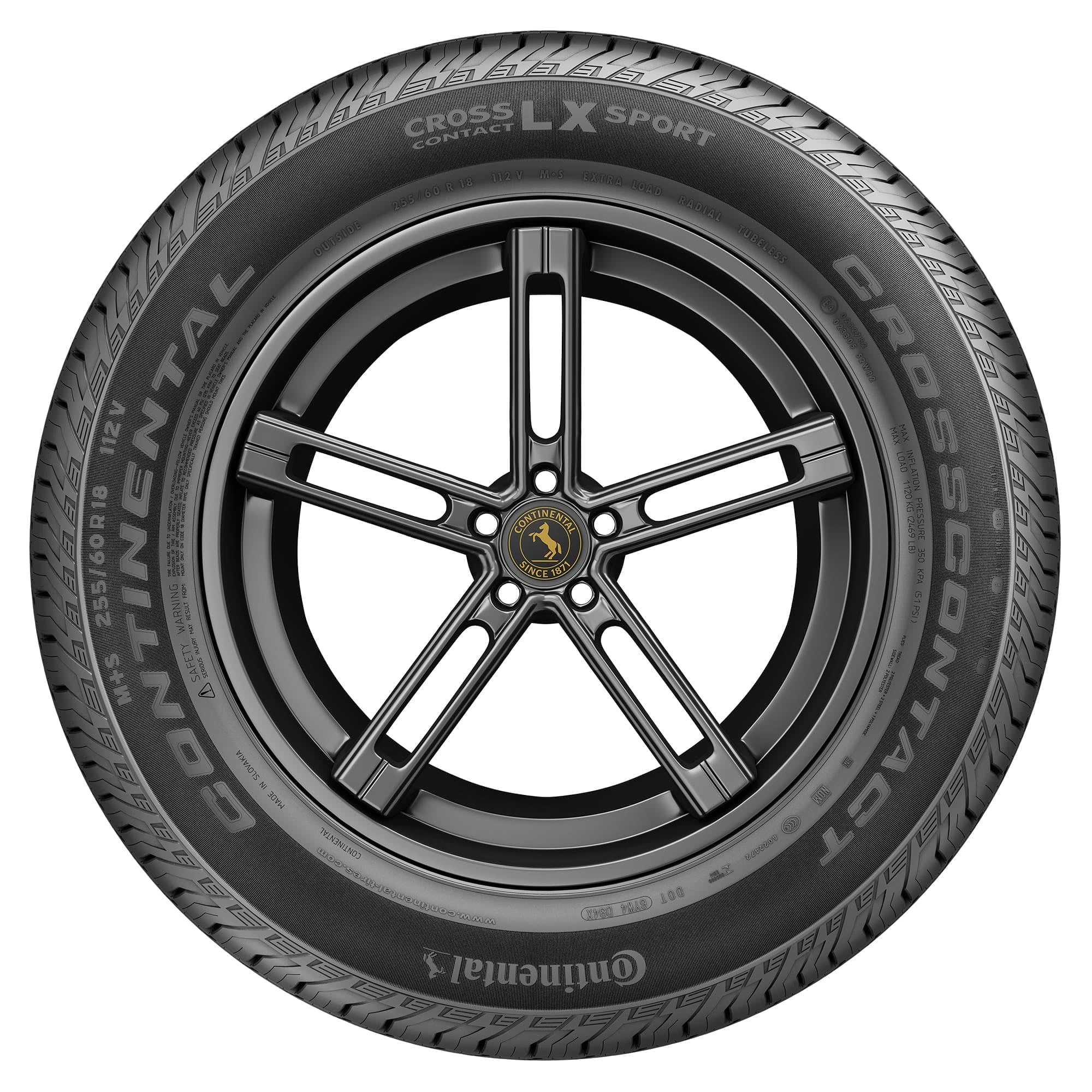 255/60R18 Continental Crosscontact LX Sport All Season 112V XL Suv/Crossover Tire - Gun Hill Tire House (WTW - WHOLESALE TIRES & WHEELS)