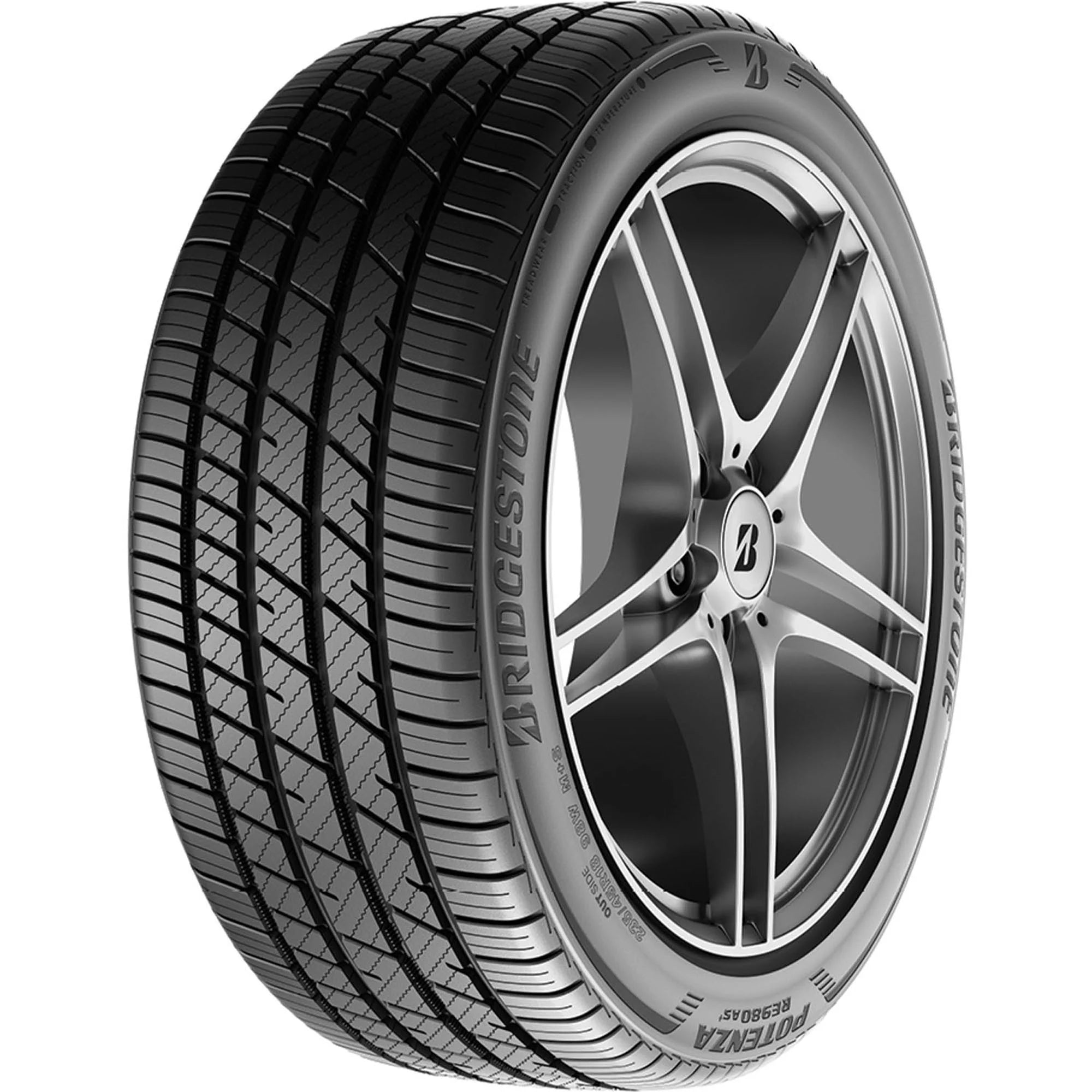 215/45R17 Bridgestone Potenza RE980AS+ Performance 91W XL Passenger Tire - Gun Hill Tire House (WTW - WHOLESALE TIRES & WHEELS)