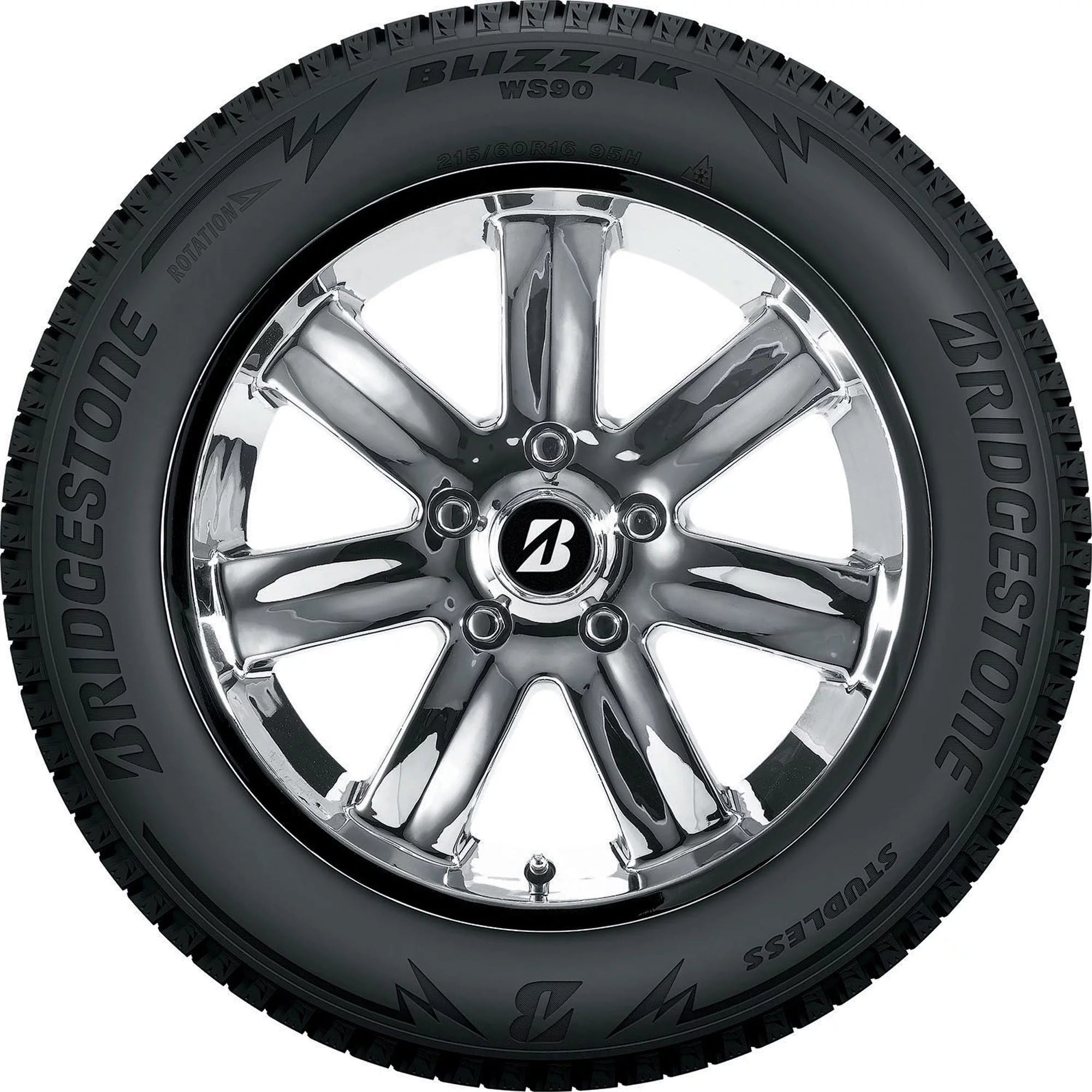225/60R16 Bridgestone Blizzak WS90 Winter 98H Passenger Tire - Gun Hill Tire House (WTW - WHOLESALE TIRES & WHEELS)