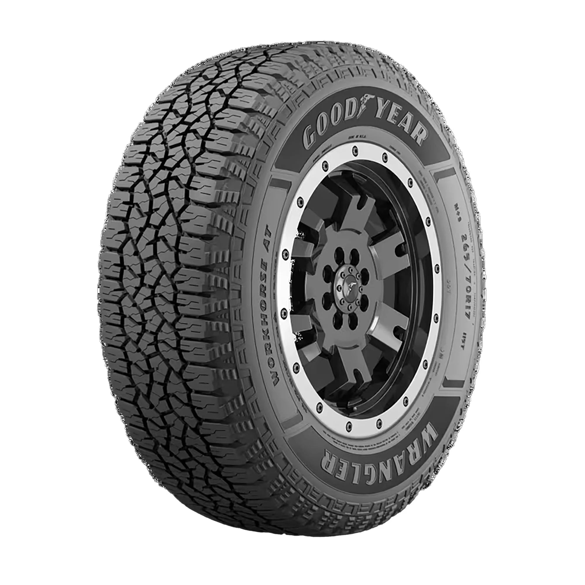 P245/65R17 Goodyear Wrangler Workhorse at All Terrain 107T Passenger Tire - Gun Hill Tire House (WTW - WHOLESALE TIRES & WHEELS)