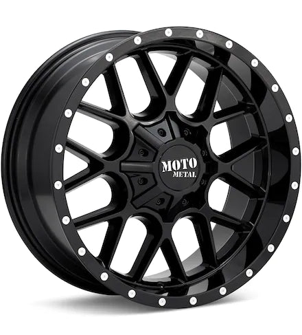 MOTO METAL MO986 SIEGE GLOSS BLACK PAINTED - Gun Hill Tire House (WTW - WHOLESALE TIRES & WHEELS)