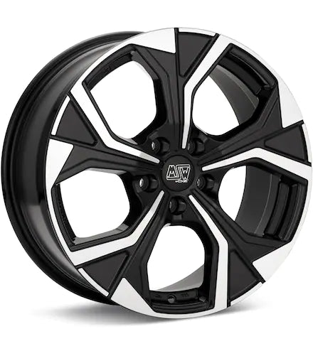 MSW TYPE 43 MACHINED W/GLOSS BLACK ACCENT - Gun Hill Tire House (WTW - WHOLESALE TIRES & WHEELS)
