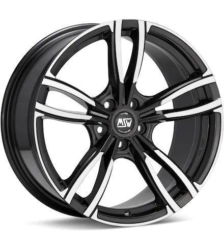 MSW TYPE 73 MACHINED W/GLOSS GREY ACCENT - Gun Hill Tire House (WTW - WHOLESALE TIRES & WHEELS)