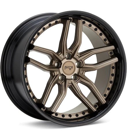 NICHE ROAD WHEELS METHOS MATTE BRONZE W/BLACK RING - Gun Hill Tire House (WTW - WHOLESALE TIRES & WHEELS)
