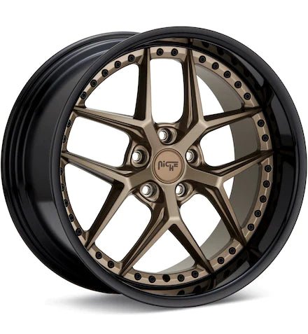 NICHE ROAD WHEELS VICE BLACK W/GLOSS BLACK LIP - Gun Hill Tire House (WTW - WHOLESALE TIRES & WHEELS)