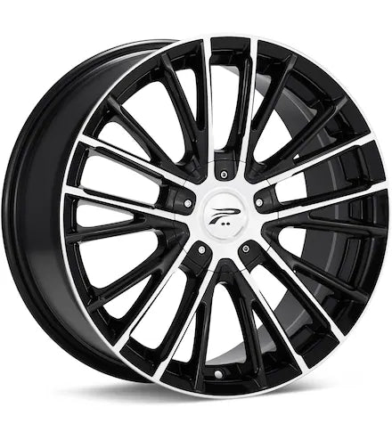 PLATINUM GENESIS MACHINED W/BLACK ACCENT - Gun Hill Tire House (WTW - WHOLESALE TIRES & WHEELS)