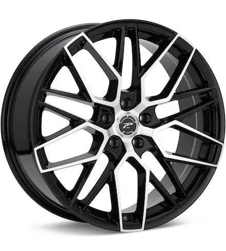 PLATINUM RETRIBUTION MACHINED W/GLOSS BLACK ACCENT - Gun Hill Tire House (WTW - WHOLESALE TIRES & WHEELS)
