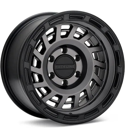 RACELINE HALO SATIN BLACK PAINTED - Gun Hill Tire House (WTW - WHOLESALE TIRES & WHEELS)