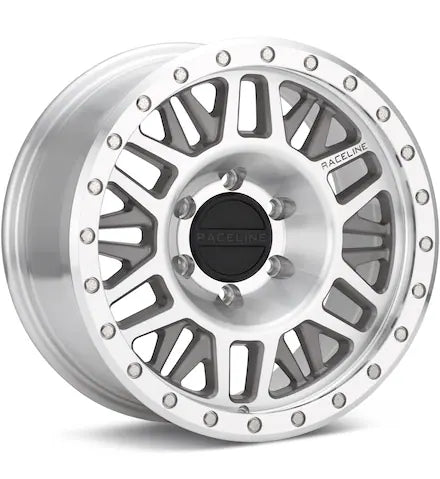 RACELINE RYNO SILVER MACHINED W/CLEARCOAT - Gun Hill Tire House (WTW - WHOLESALE TIRES & WHEELS)