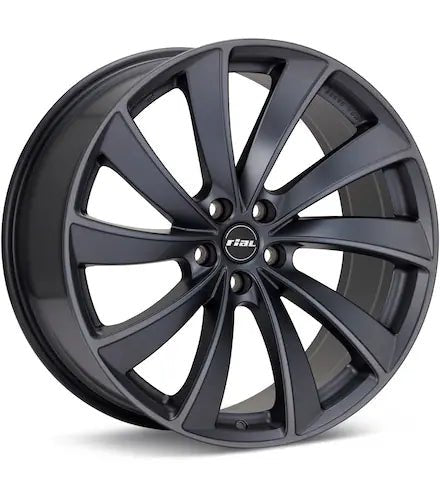 RIAL LUGANO OE CAP GRAPHITE SILVER - Gun Hill Tire House (WTW - WHOLESALE TIRES & WHEELS)
