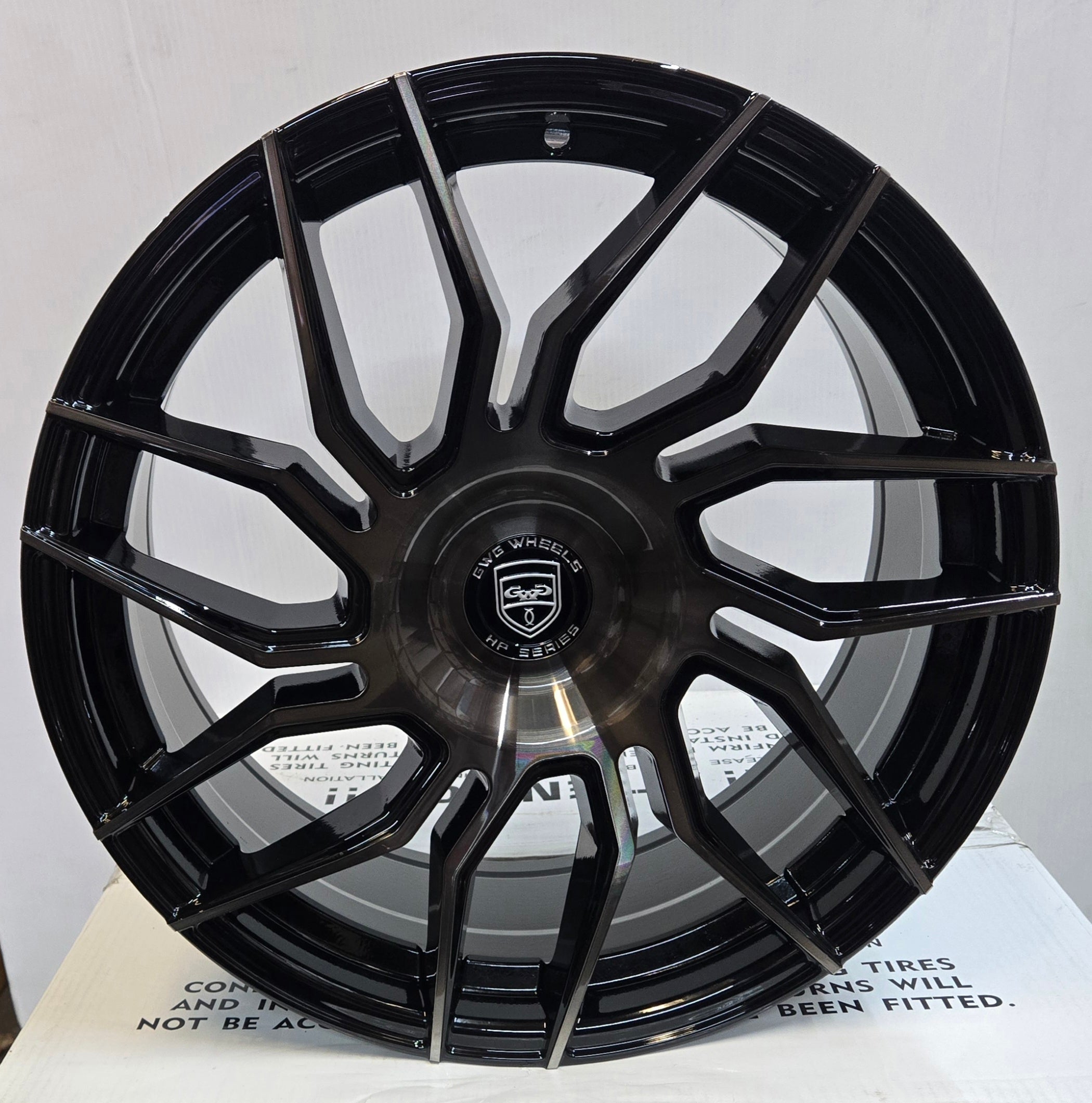 GWG HP2 18X8.0 BLANK GLOSS BLACK DARK TINT - Gun Hill Tire House (WTW - WHOLESALE TIRES & WHEELS)