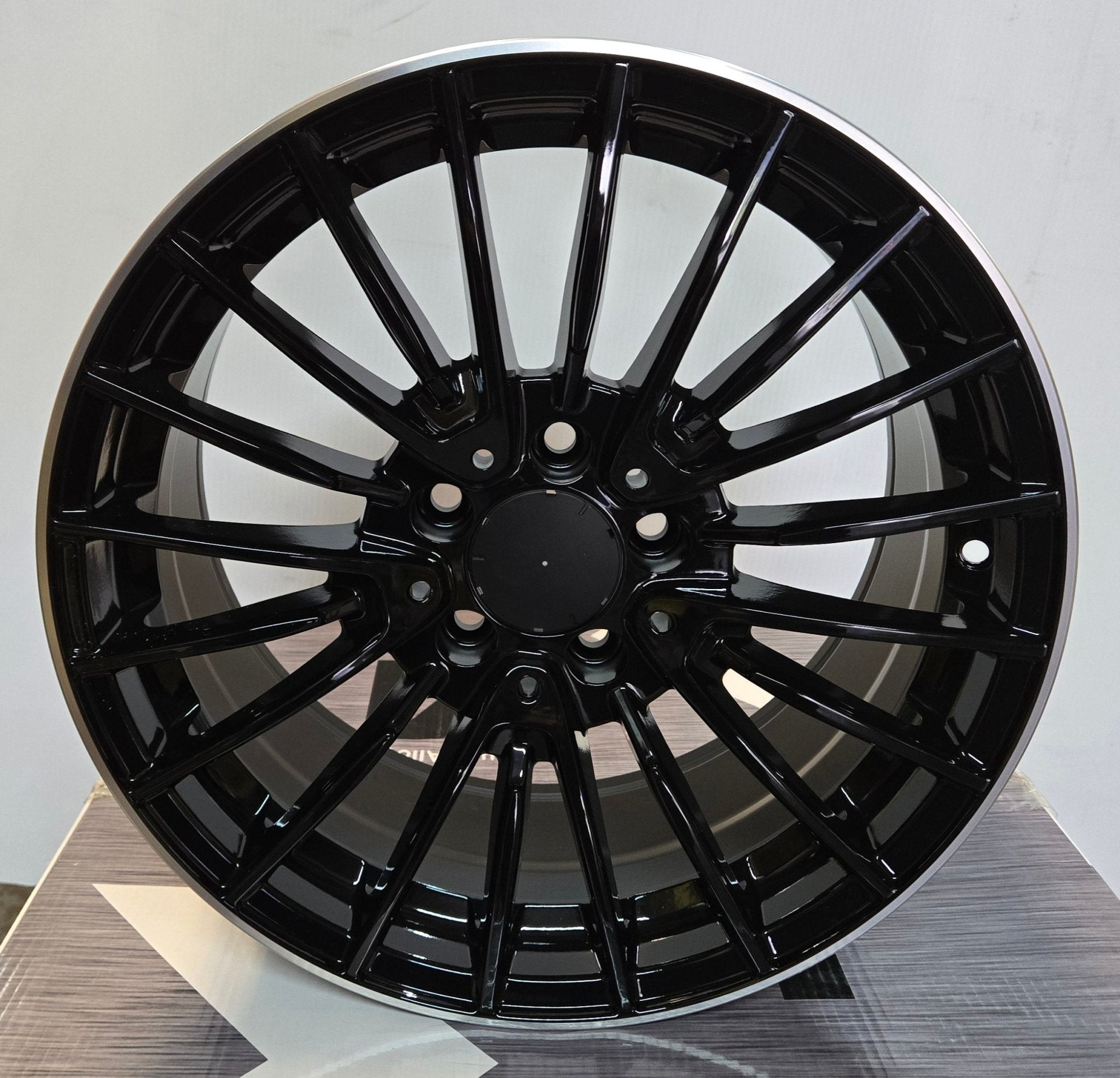 OE - 0235 17x8 5x112 MATTE BLACK MACHINE RING - Gun Hill Tire House (WTW - WHOLESALE TIRES & WHEELS)