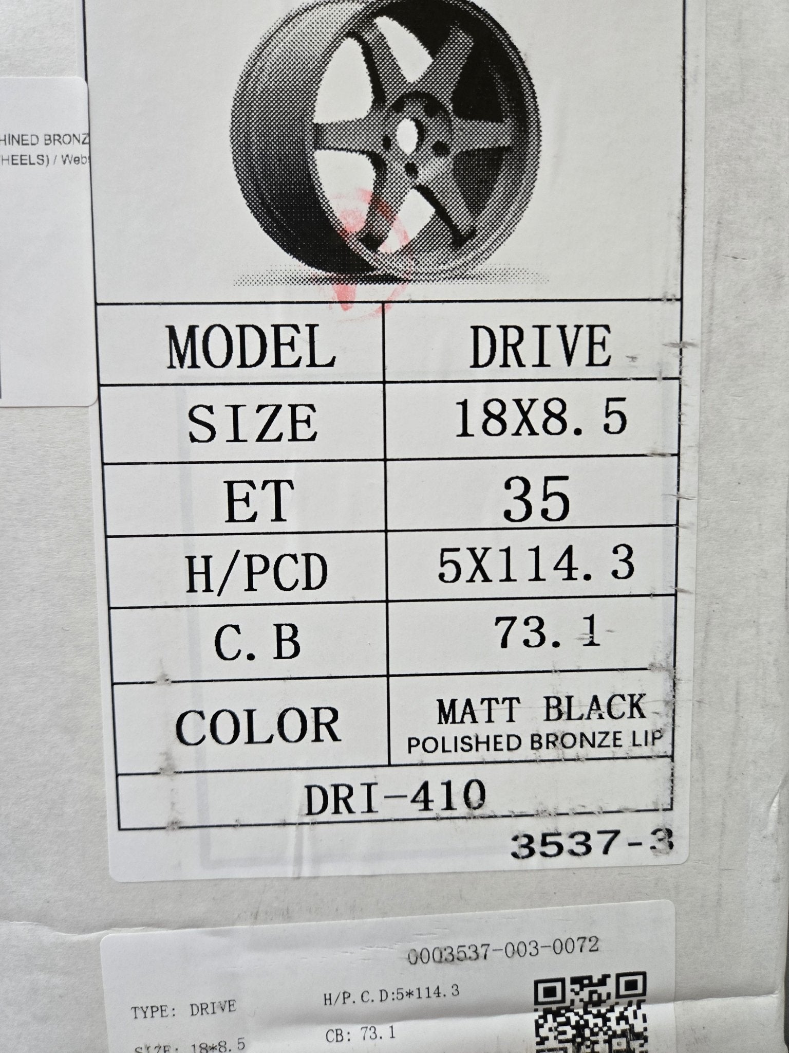 TRAKLITE DRIVE 18X8.5 5X14.3 MATTE BLACK MACHINED BRONZE LIP - Gun Hill Tire House (WTW - WHOLESALE TIRES & WHEELS)