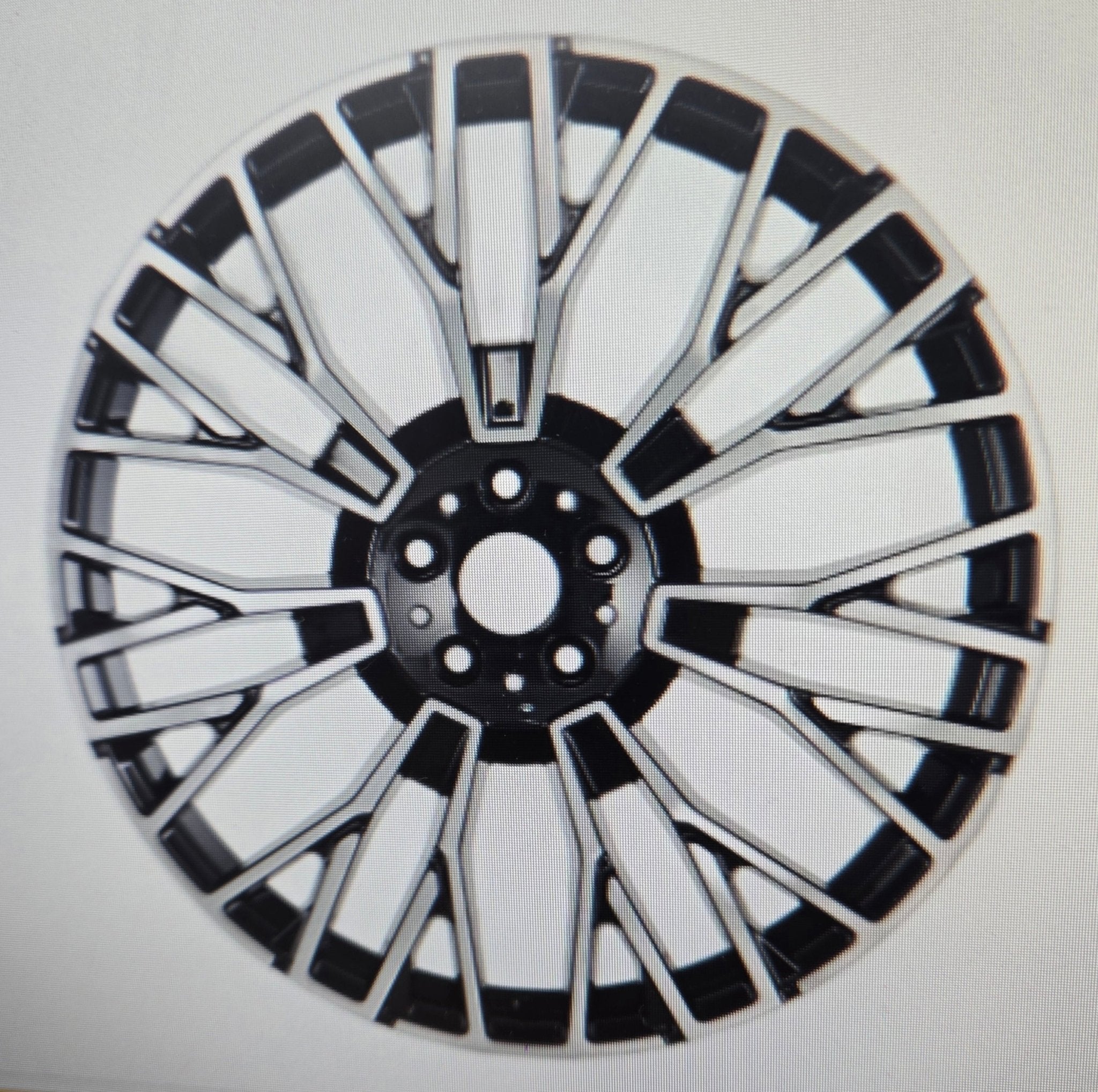W721 22X9.5 5X112 PIANO BLACK MACHINED FACE - Gun Hill Tire House (WTW - WHOLESALE TIRES & WHEELS)