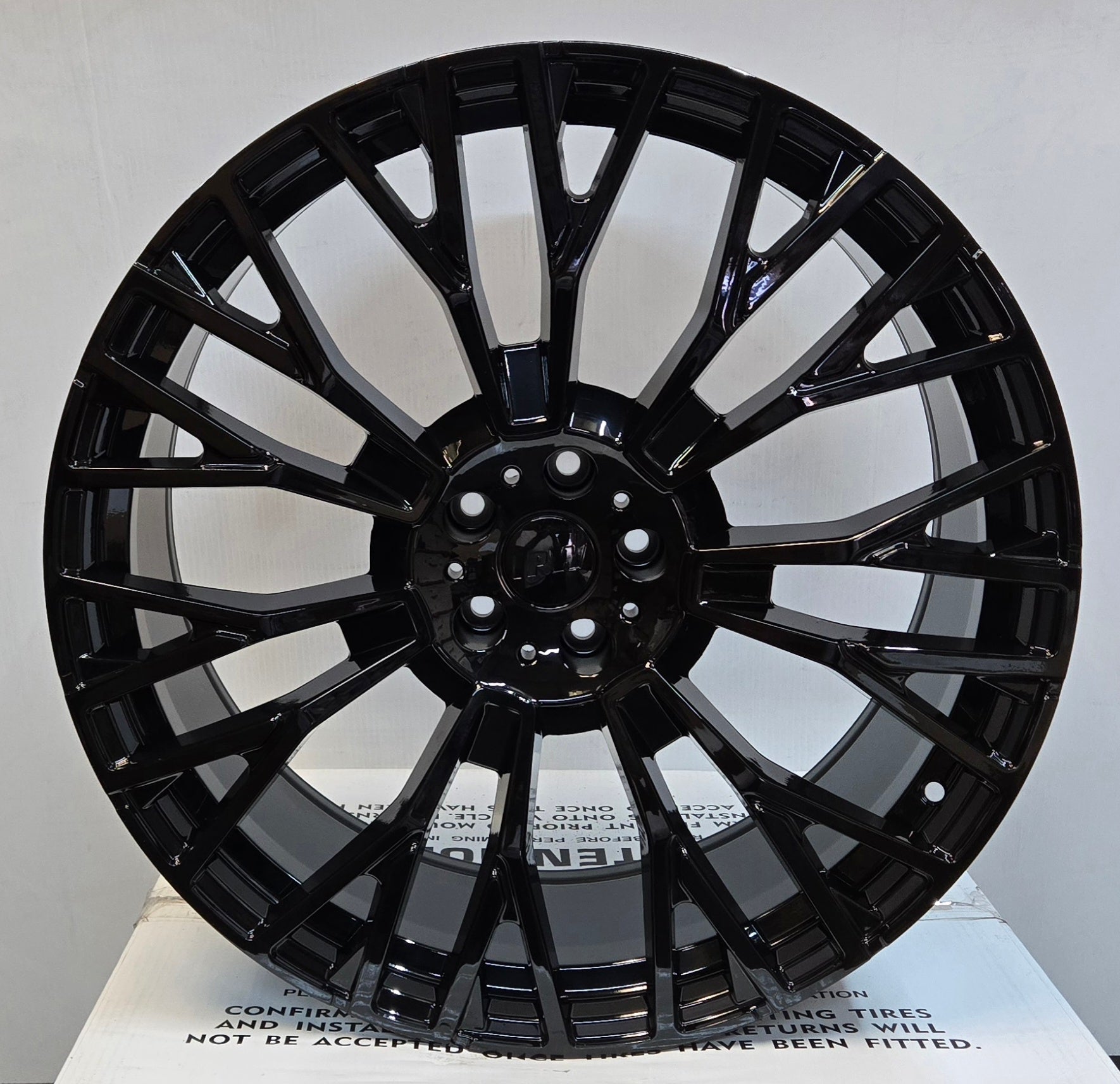 W721 22X10.5 5X112 GLOSS BLACK - Gun Hill Tire House (WTW - WHOLESALE TIRES & WHEELS)