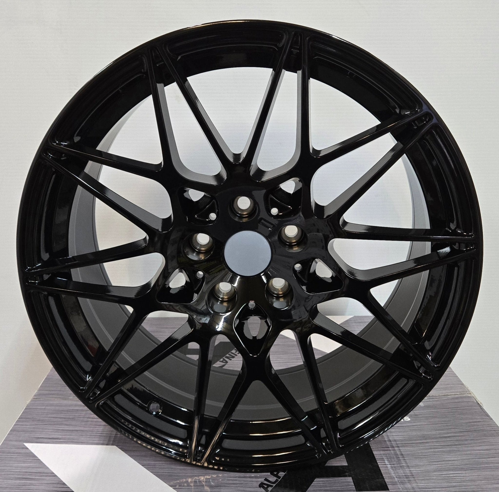 H3184 666M STYLE 18X8.5 5X112 PIANO BLACK - Gun Hill Tire House (WTW - WHOLESALE TIRES & WHEELS)