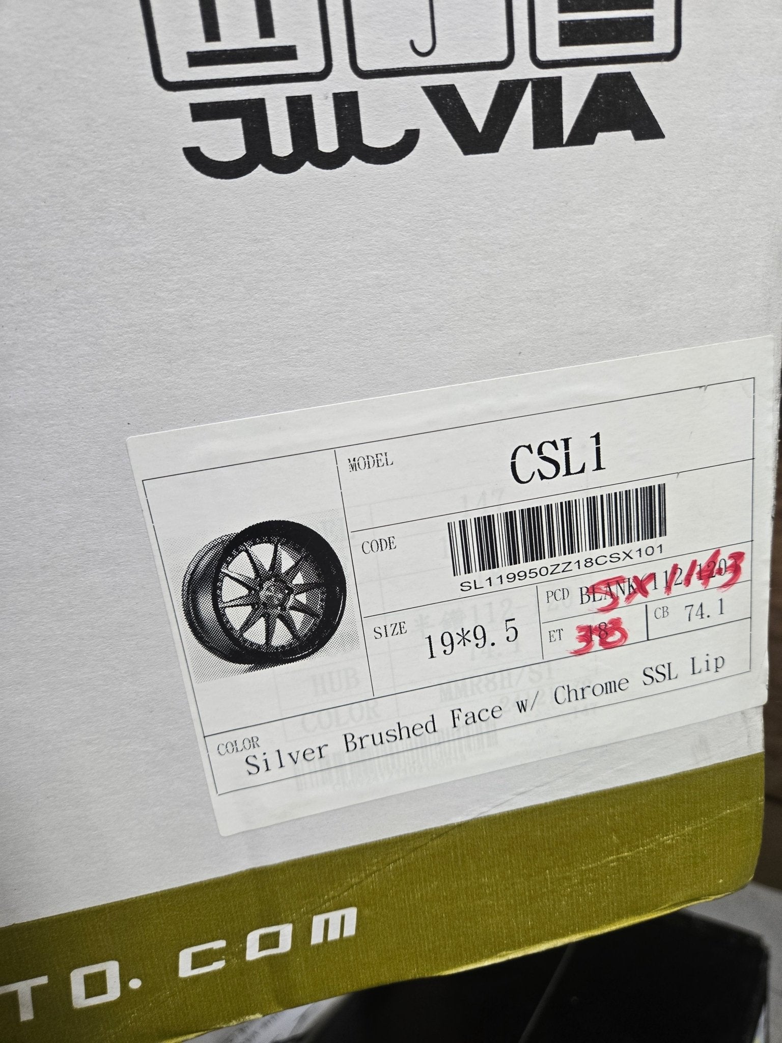 RENNEN CSL - 1 19X9.5 5X114.3 SILVER BRUSHED - Gun Hill Tire House (WTW - WHOLESALE TIRES & WHEELS)