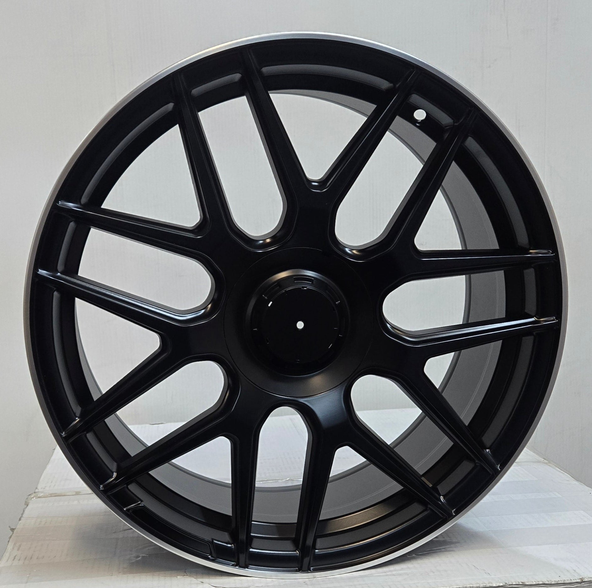 H933F 19X8.5 5X112 MATTE BLACK MACHINED RING - Gun Hill Tire House (WTW - WHOLESALE TIRES & WHEELS)