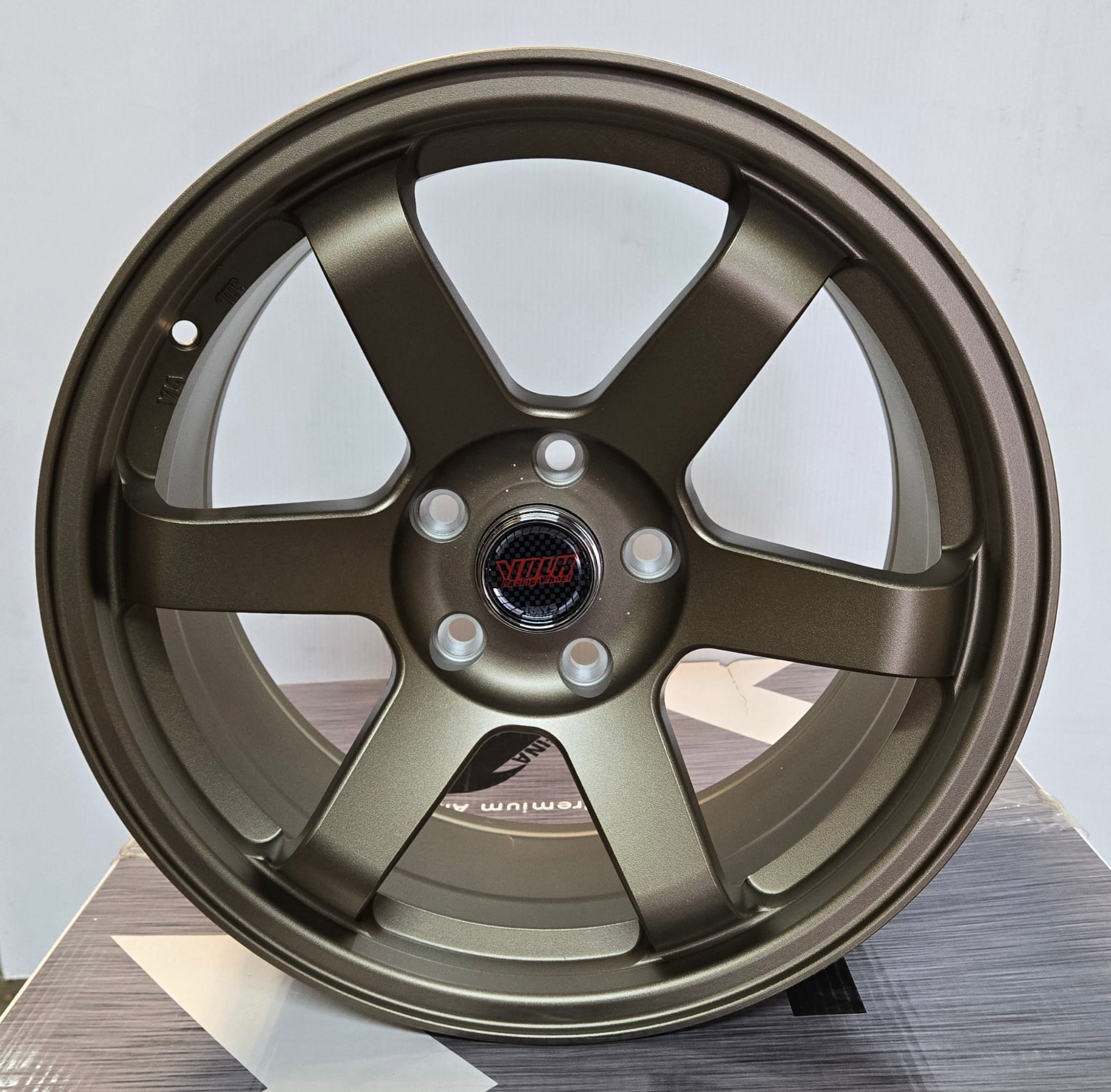 ZS - 108 TE37 STYLE 18X8.5 5X112 5X114.3 MATTE BRONZE - Gun Hill Tire House (WTW - WHOLESALE TIRES & WHEELS)