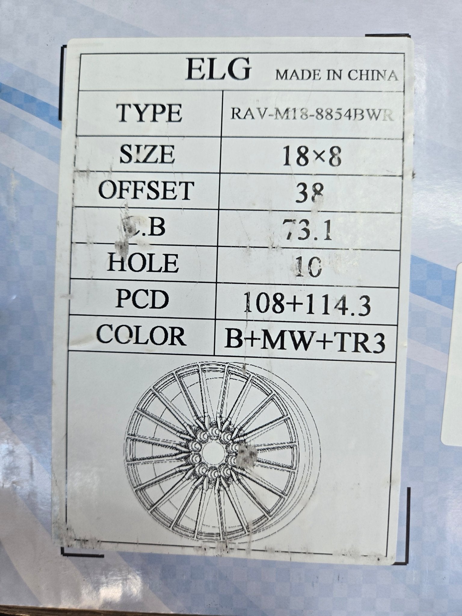 RAV-M18 18X8.0 5X108 5X114.3 BLACK RED MILLED - Gun Hill Tire House (WTW-WHOLESALE TIRES & WHEELS)