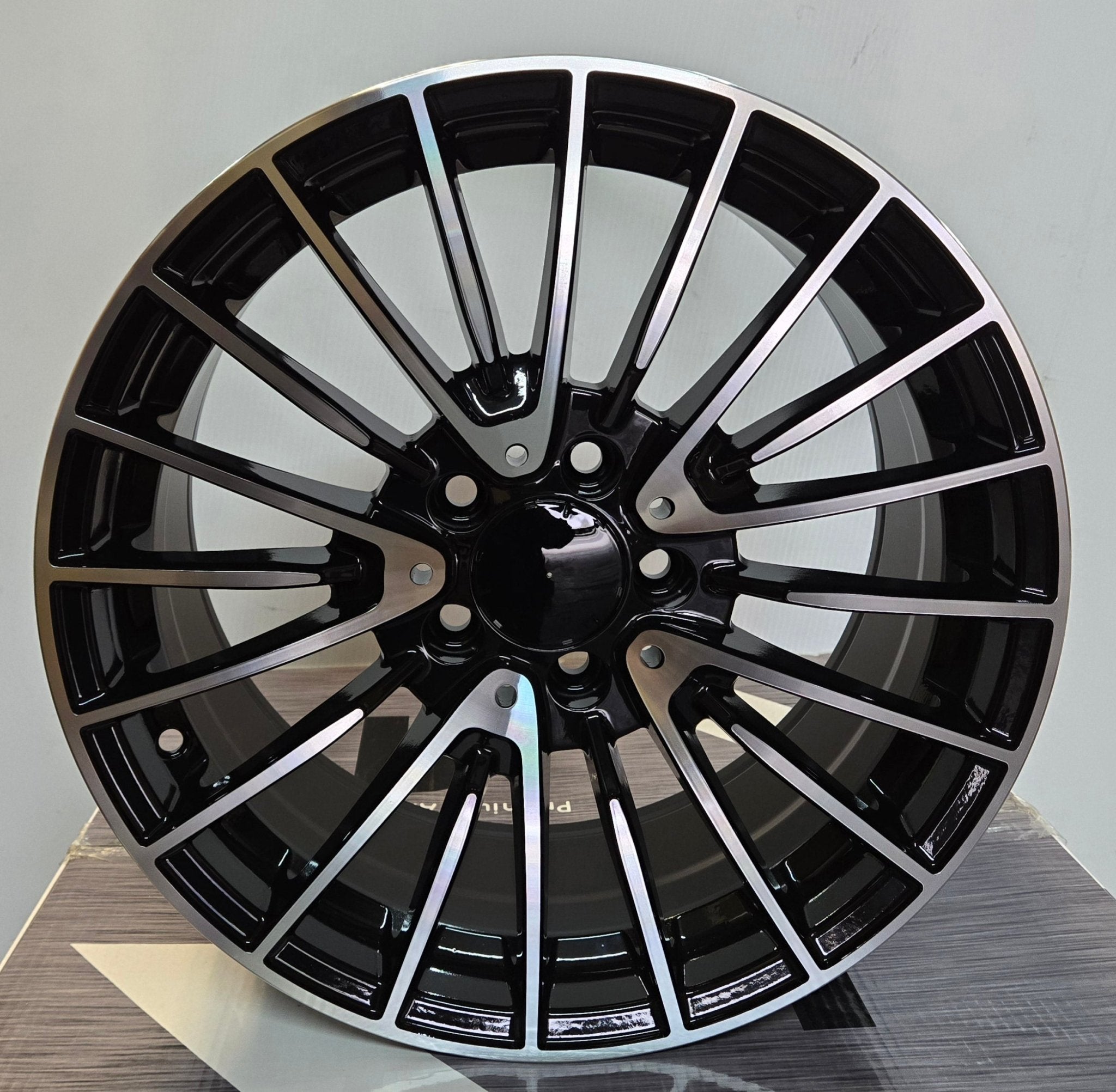 8102 18x8.0 5x112 BLACK MACHINED FACE - Gun Hill Tire House (WTW - WHOLESALE TIRES & WHEELS)