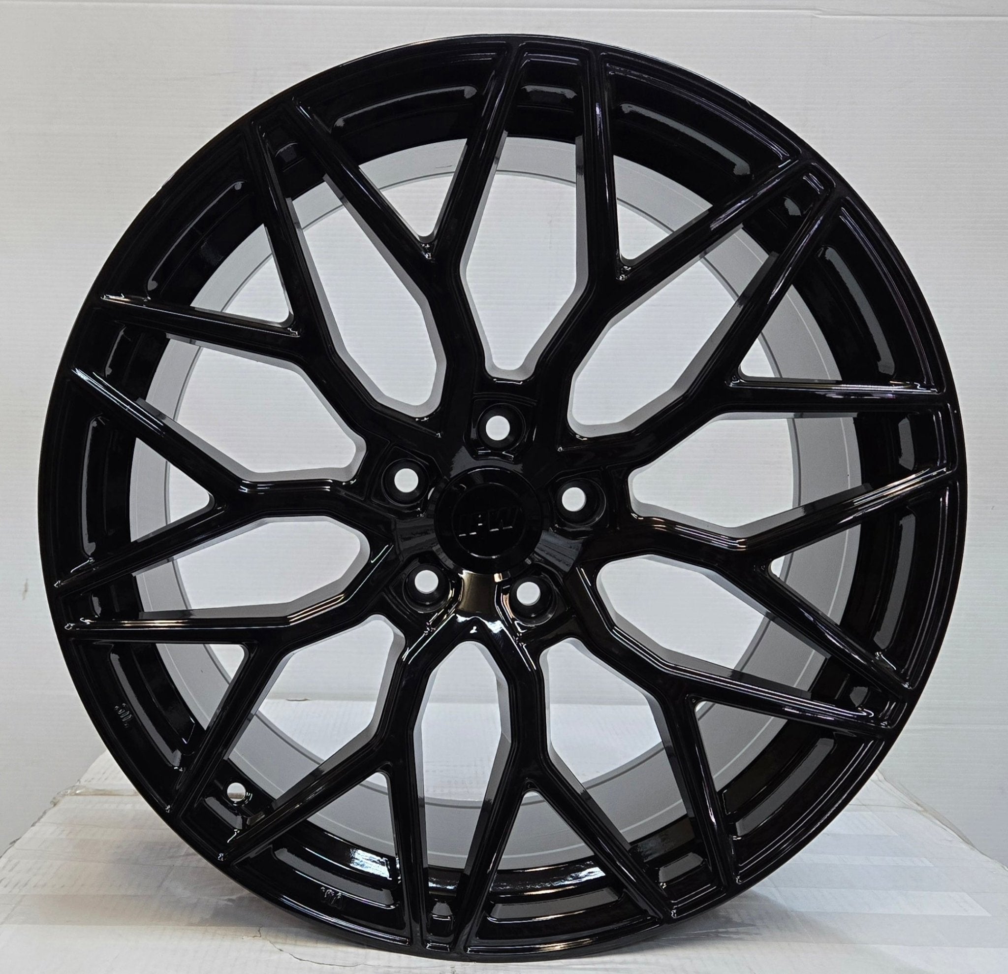 W028 19X9.5 5X112 5X114.3 GLOSS BLACK - Gun Hill Tire House (WTW - WHOLESALE TIRES & WHEELS)