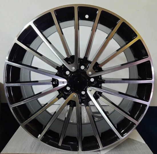 W812 18X8.5 5X112 PIANO BLACK MACHINED - Gun Hill Tire House (WTW - WHOLESALE TIRES & WHEELS)