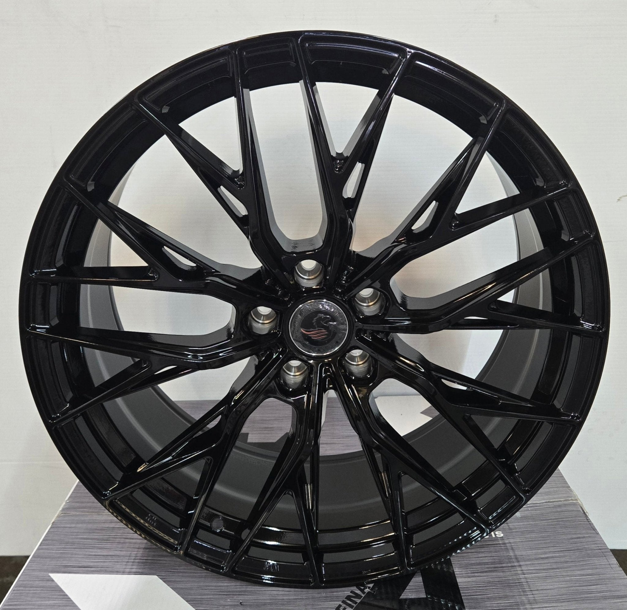 PEGASUS FF - 06 20x9 5x112 / 5x114.3 GLOSS BLACK - Gun Hill Tire House (WTW - WHOLESALE TIRES & WHEELS)