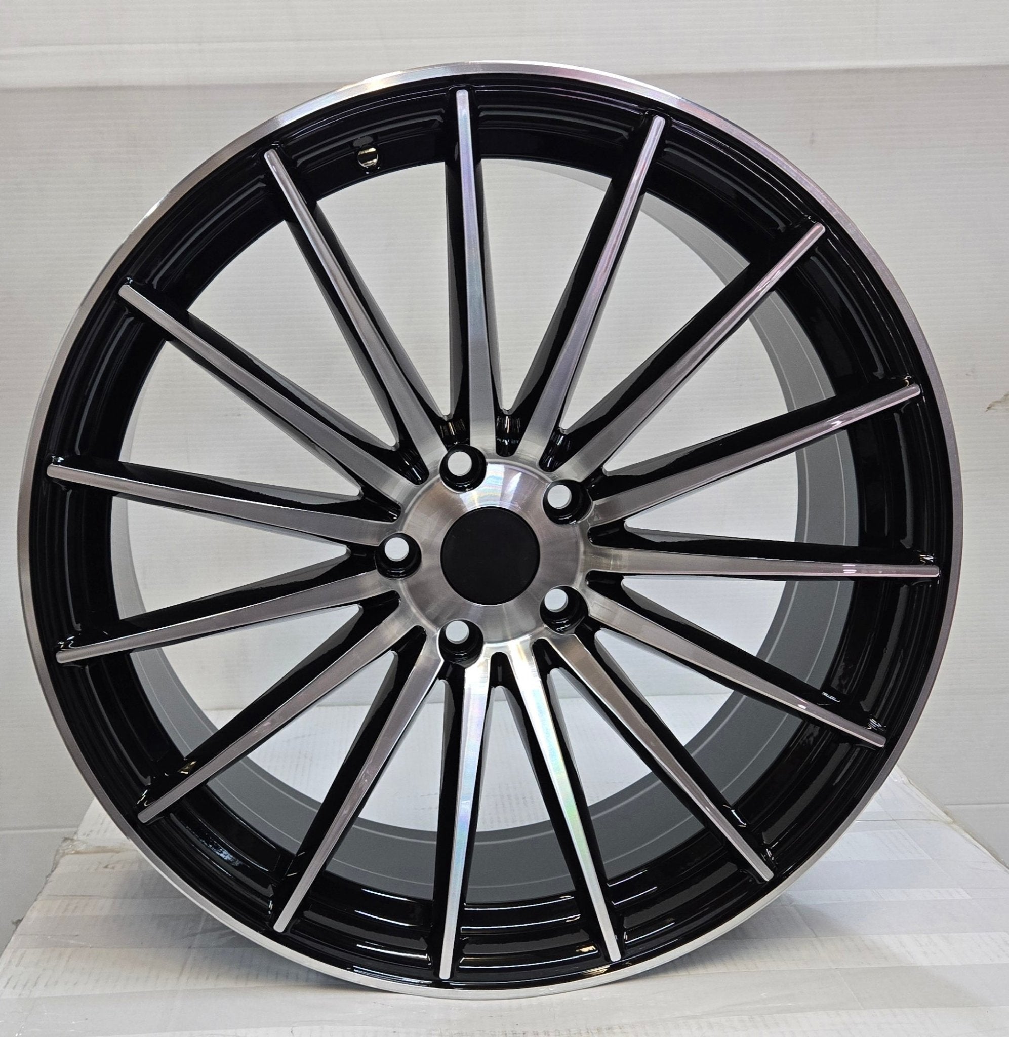 VELARO VR-34 20X8.5 5X114.3 BLACK MACHINED FACE - Gun Hill Tire House (WTW-WHOLESALE TIRES & WHEELS)