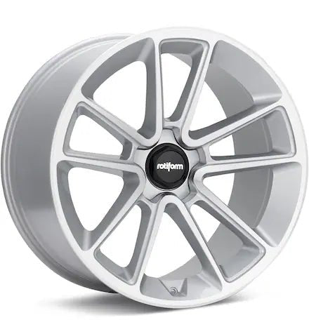 ROTIFORM BTL GLOSS SILVER MACHINED W/CLEAR - Gun Hill Tire House (WTW - WHOLESALE TIRES & WHEELS)