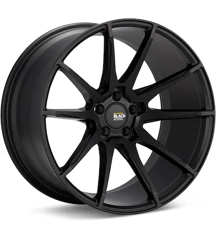 SAVINI BLACK DI FORZA BM12 MACHINED W/BLACK ACCENT - Gun Hill Tire House (WTW - WHOLESALE TIRES & WHEELS)