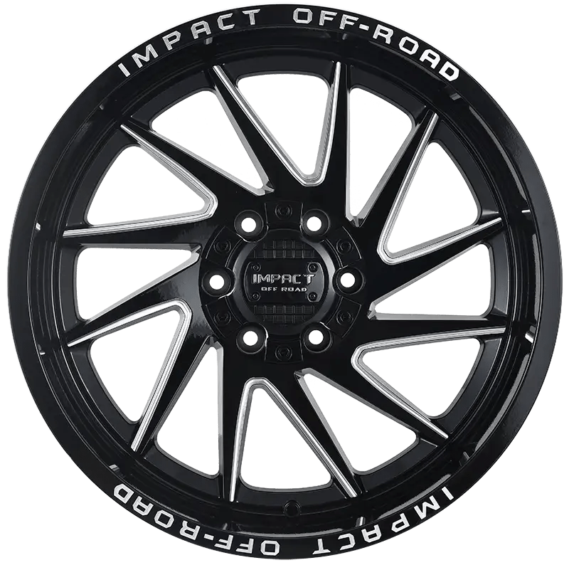 IMPACT OFF ROAD 825 20X10 5X5.5 - 5X127 GLOSS BLACK MILLE WINDOWS - Gun Hill Tire House (WTW - WHOLESALE TIRES & WHEELS)