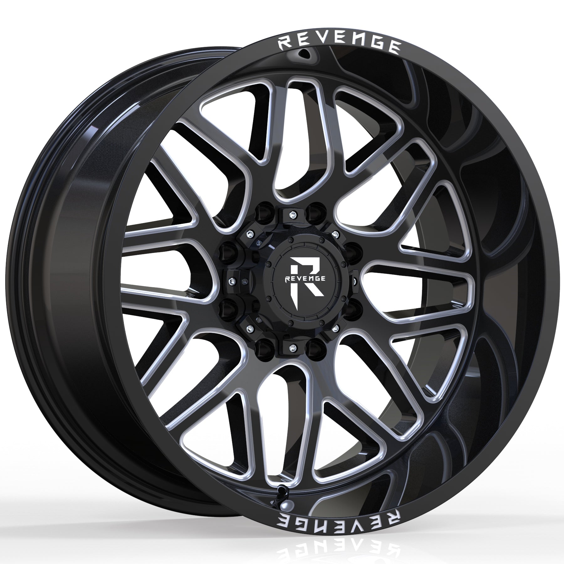 REVENGE RV - 206 20X10 8X170 BLACK MILLED - Gun Hill Tire House (WTW - WHOLESALE TIRES & WHEELS)