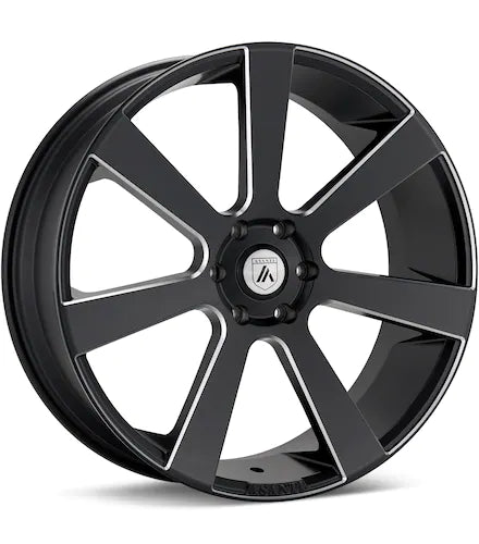 ASANTI BLACK LABEL ABL - 15 BLACK W/MILLED ACCENT - Gun Hill Tire House (WTW - WHOLESALE TIRES & WHEELS)